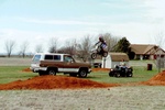 Alex Nagy doing a double at the house, Altus, OK