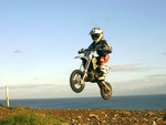 Joseph practicing at Douglas Head