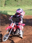 Kyle making a turn in that good 'ol red dirt at Burleson