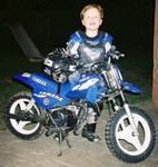 Logan Swann - 
Always Ready to Ride! - 3 years 5 months old -
La Porte, Texas